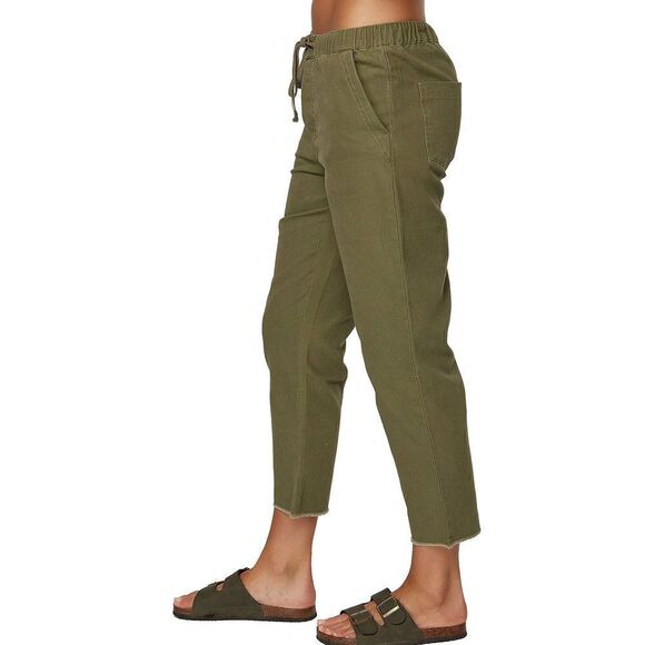 O’NEILL WOMEN’S SMALL CURTIS PANTS IN ARMY GREEN - Picture 10 of 12